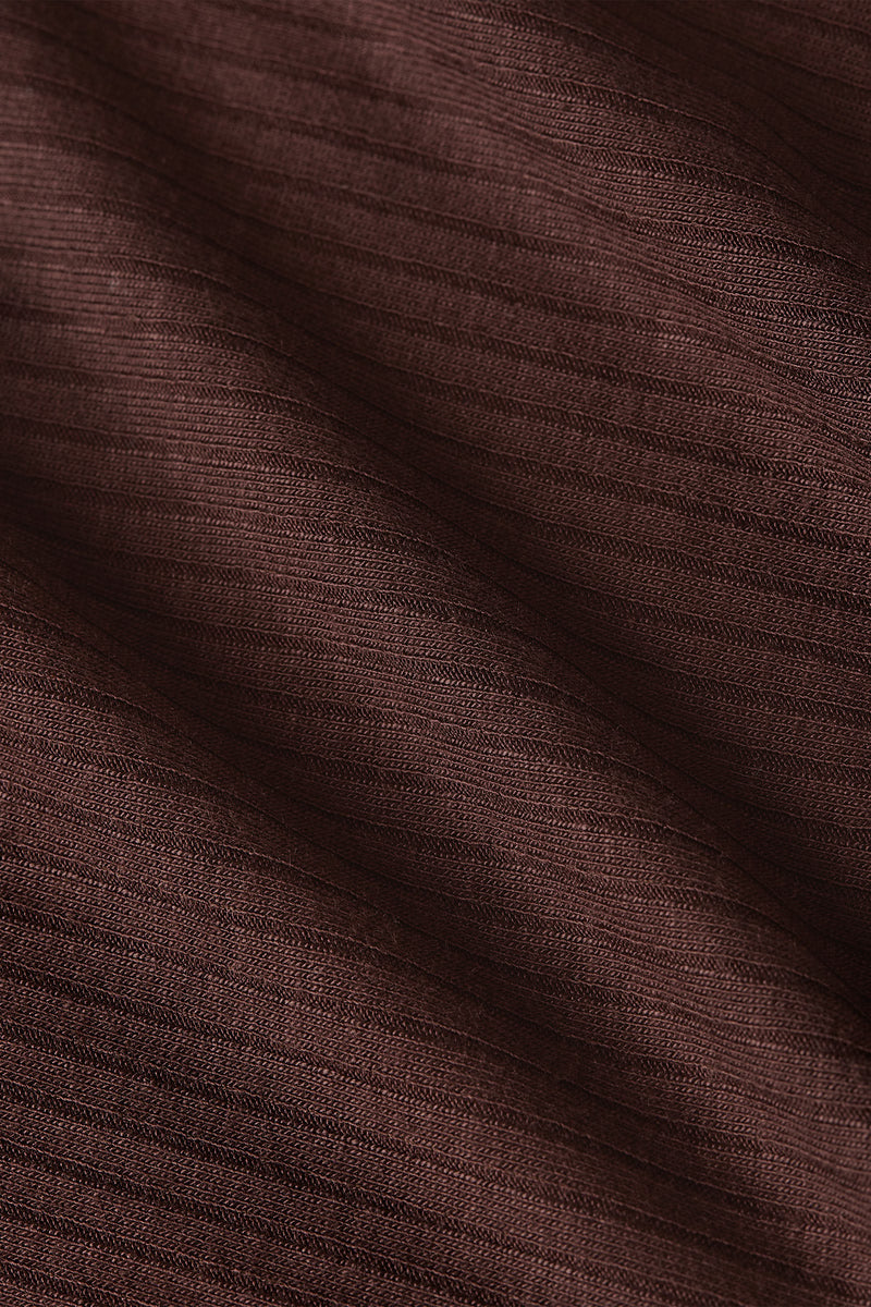 Rollneck Top Uni Rib