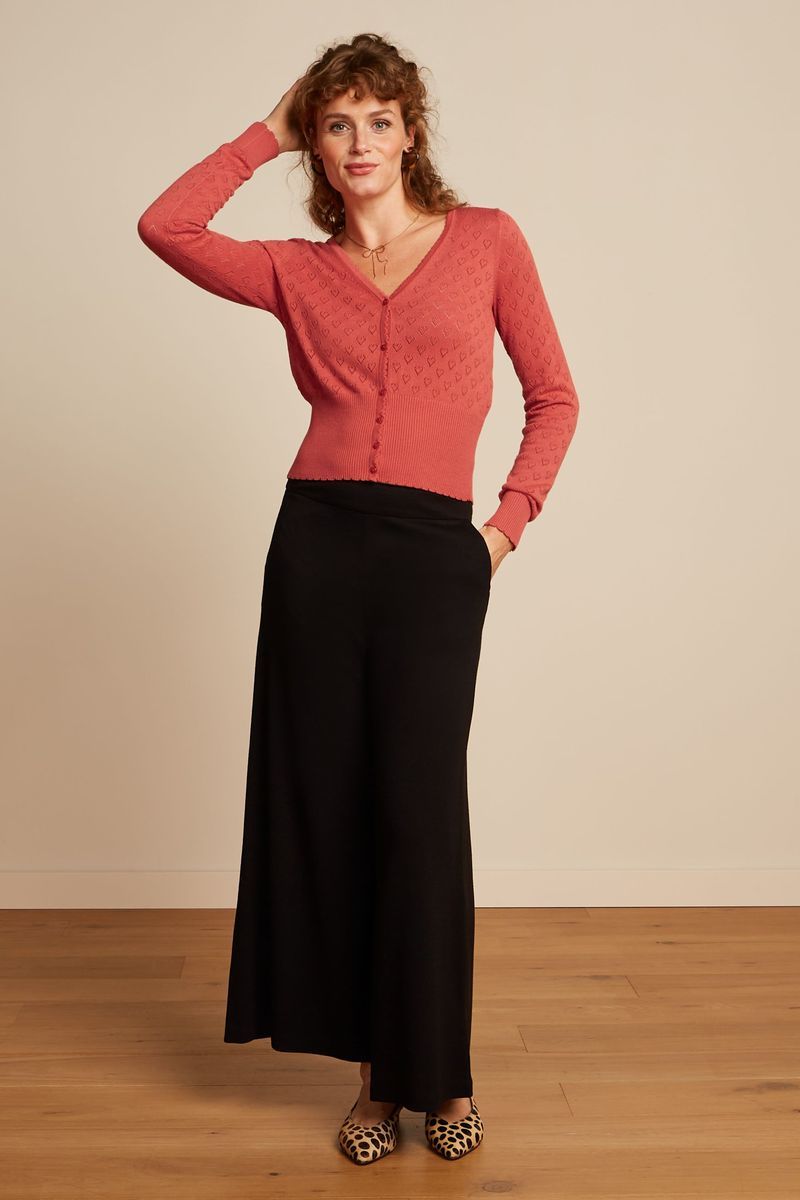 Border Palazzo Cropped Pants Milano