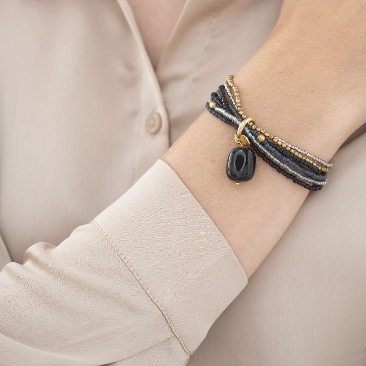 Nirmala Black Onyx GC Bracelet