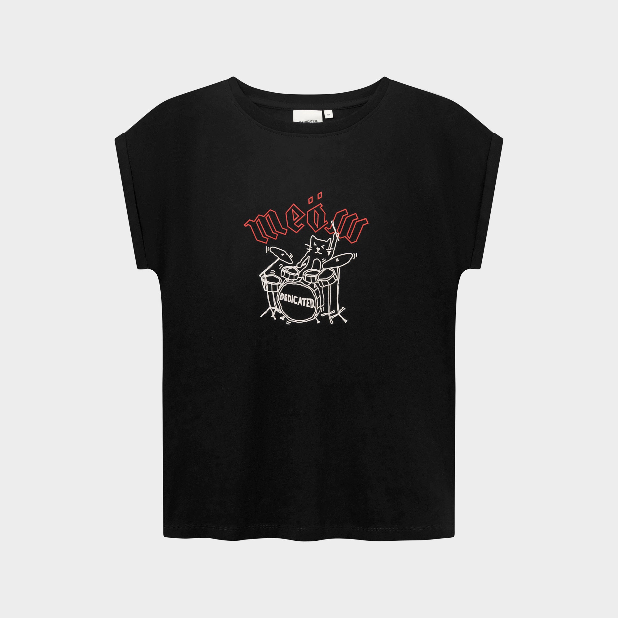 T-shirt Visby Meow Black