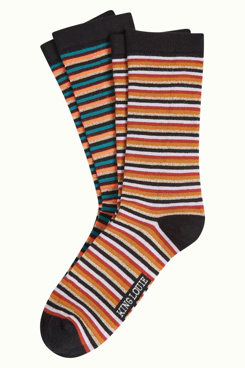 Socks 2-pack Vicky Stripe