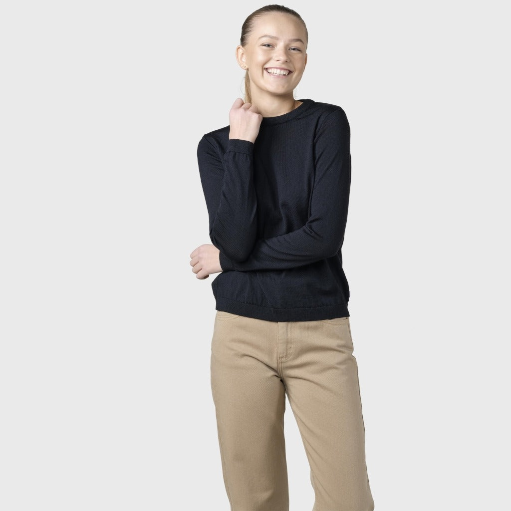 Womens basic merino knit