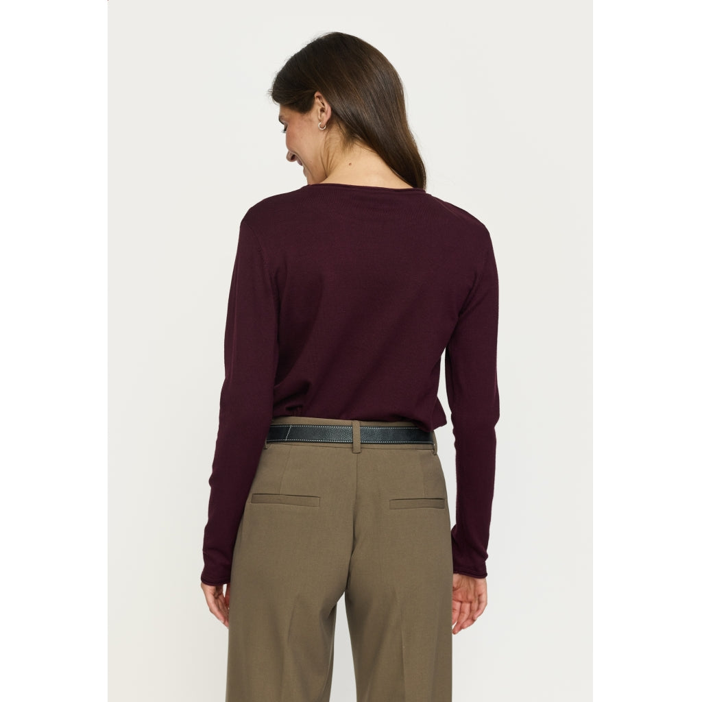 SRMarla O-neck Roll Edge Knit
