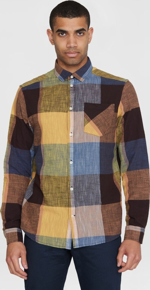 Regular checked cotton shirt