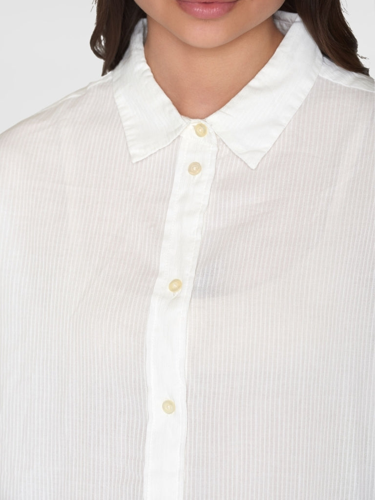 Loose stripe structure shirt
