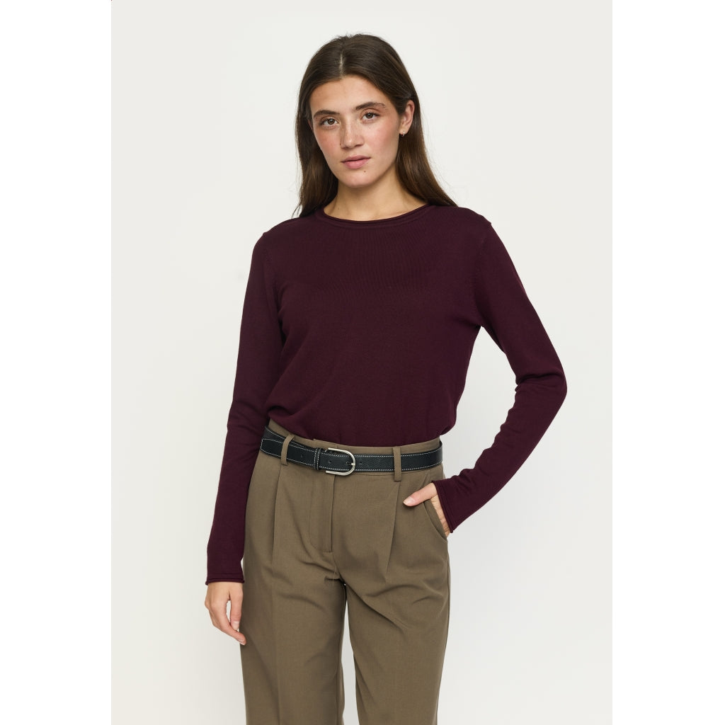 SRMarla O-neck Roll Edge Knit