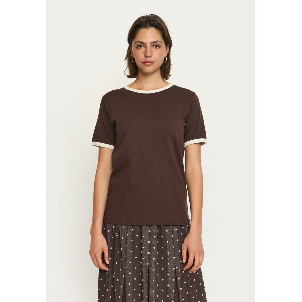SR Hella Contrasted O-neck Top
