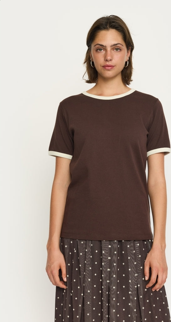 SR Hella Contrasted O-neck Top