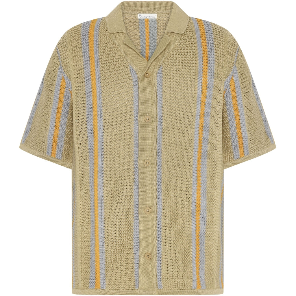 Regular striped knit shirt