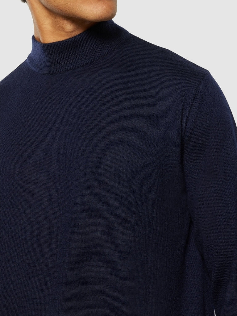 Merino mock neck
