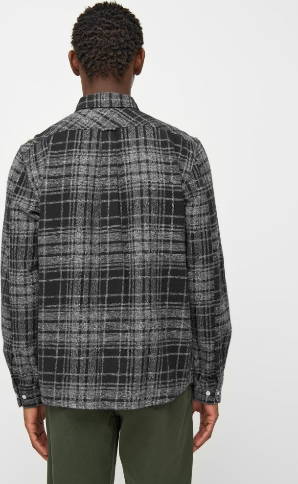 Regular fit heavy flannel checkered shirt