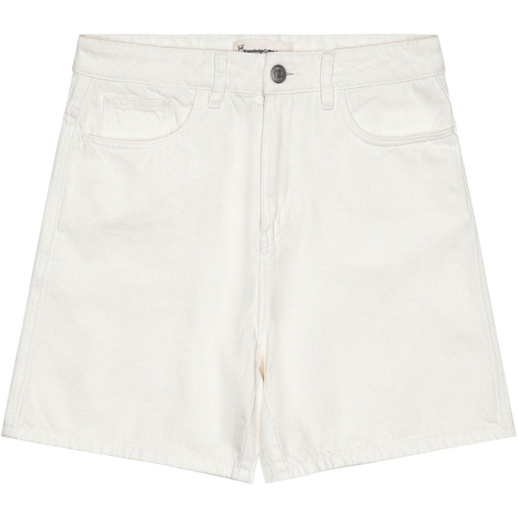 GALE straight mid-rise twill 5-pocket shorts - GOTS/Vegan