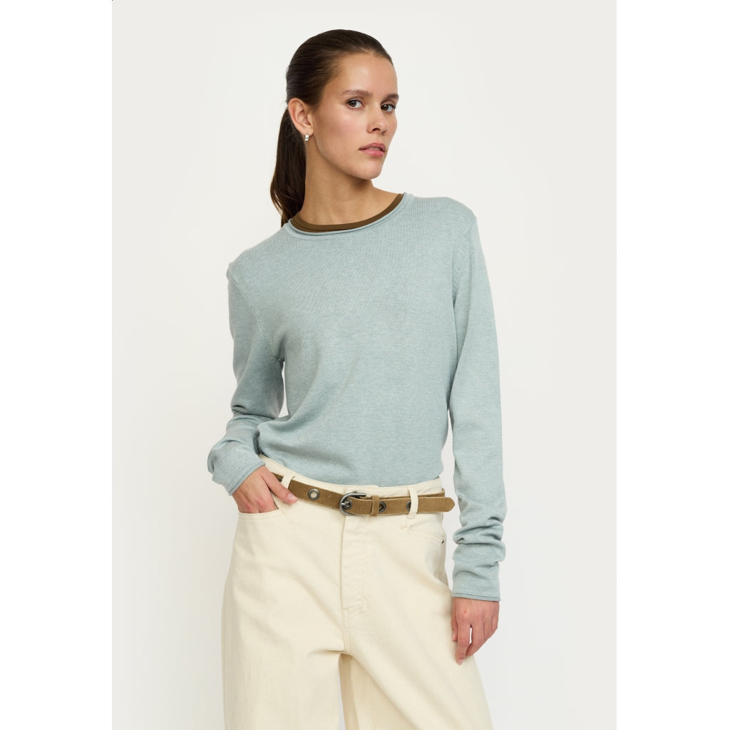 SRMarla O-neck Roll Egde Knit