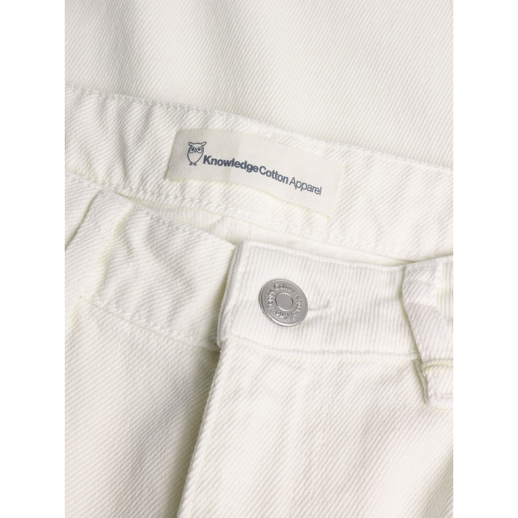 GALE straight mid-rise raw twill 5-pocket pants - GOTS/Vegan