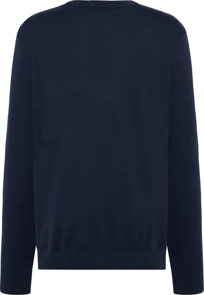 Regular merino knit crew neck