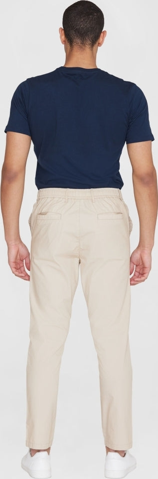 Tim tapered poplin elastic waist string pant