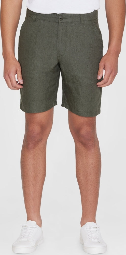 CHUCK regular linen shorts