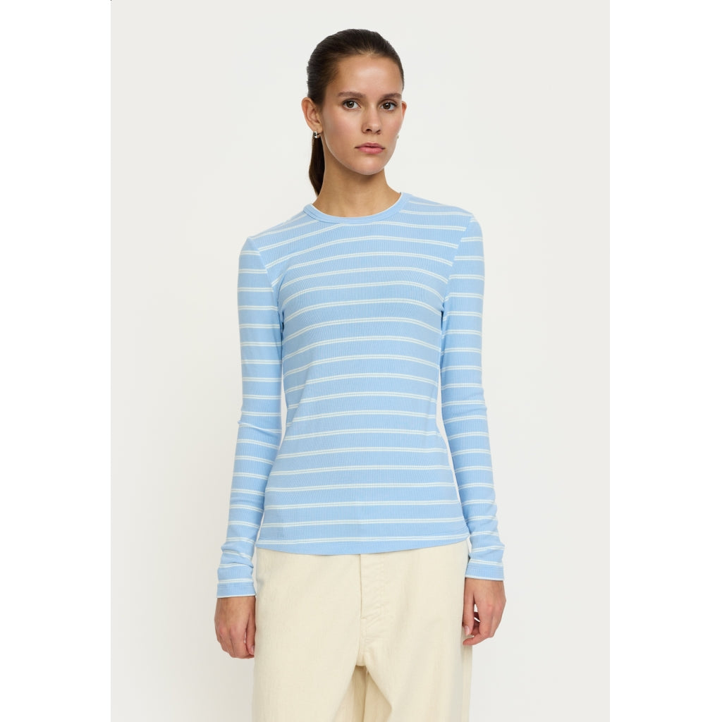 SRFenja Stripe O-neck Top