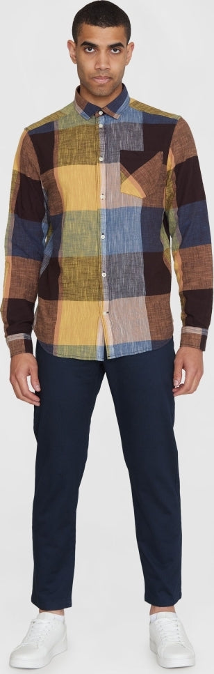 Regular checked cotton shirt