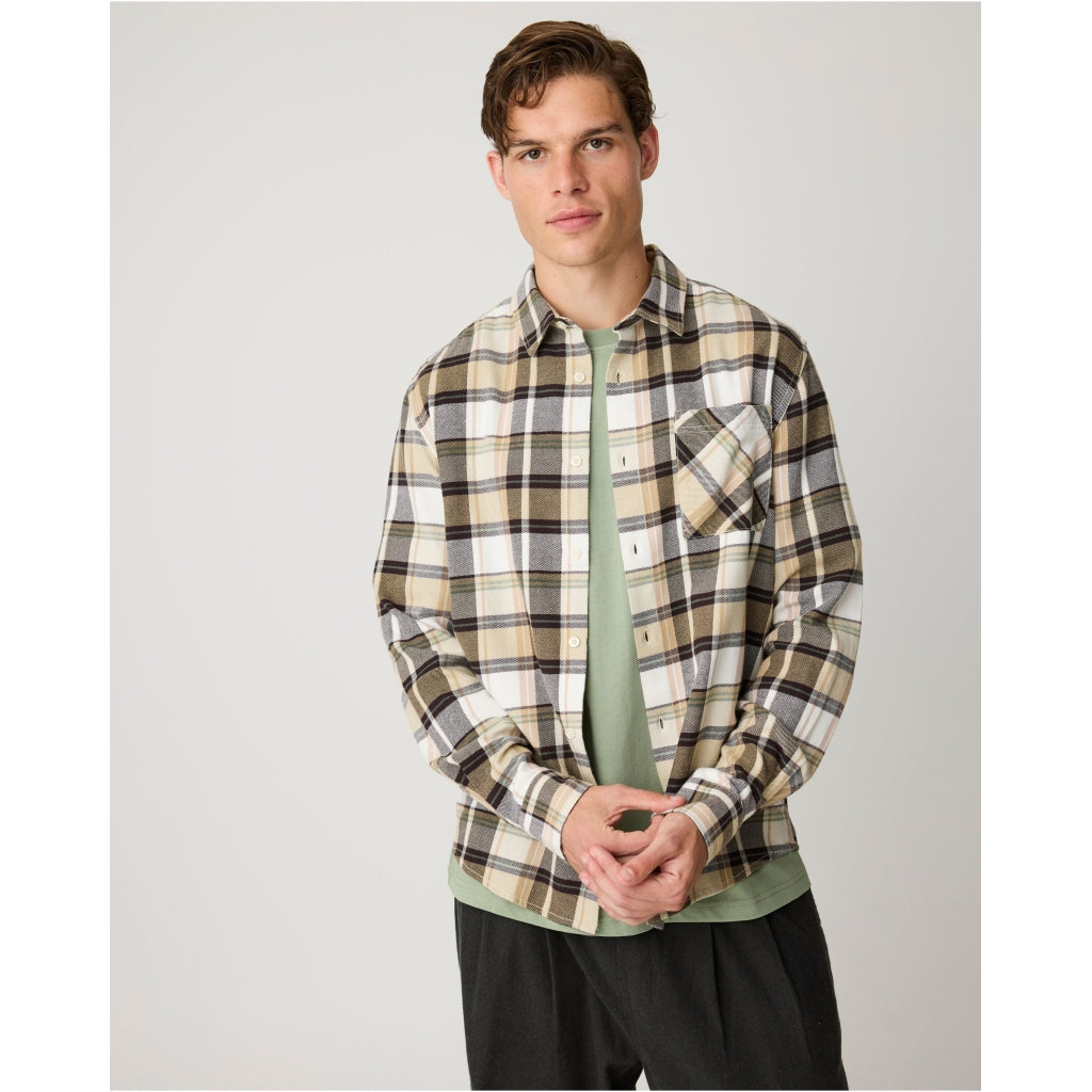 Dune regular checked flannel shirt