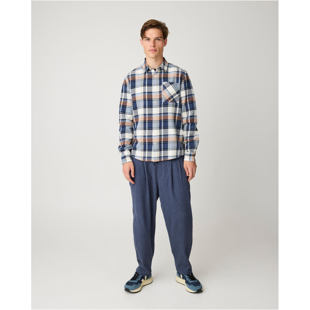 Dune regular checked flannel shirt