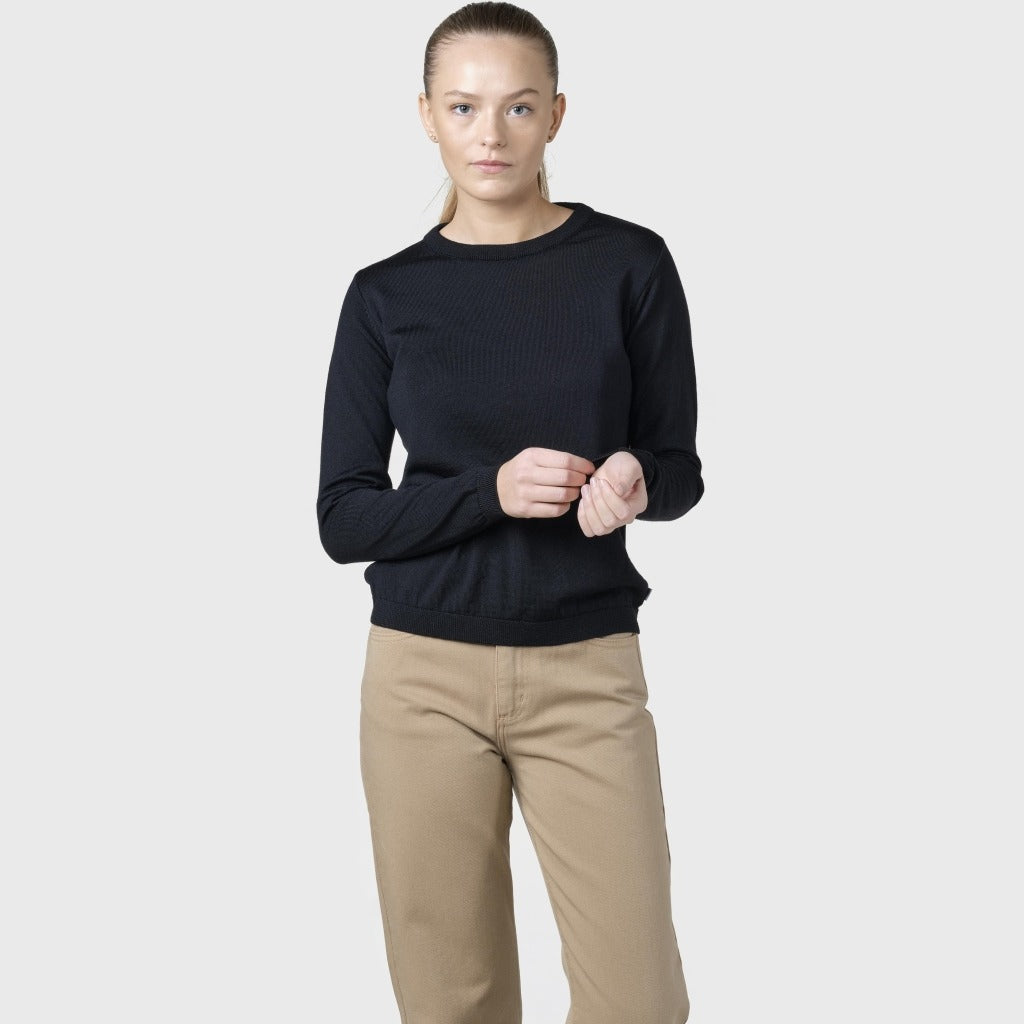 Womens basic merino knit