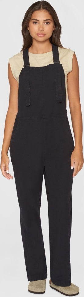 Gale straight slub yarn jumpsuit