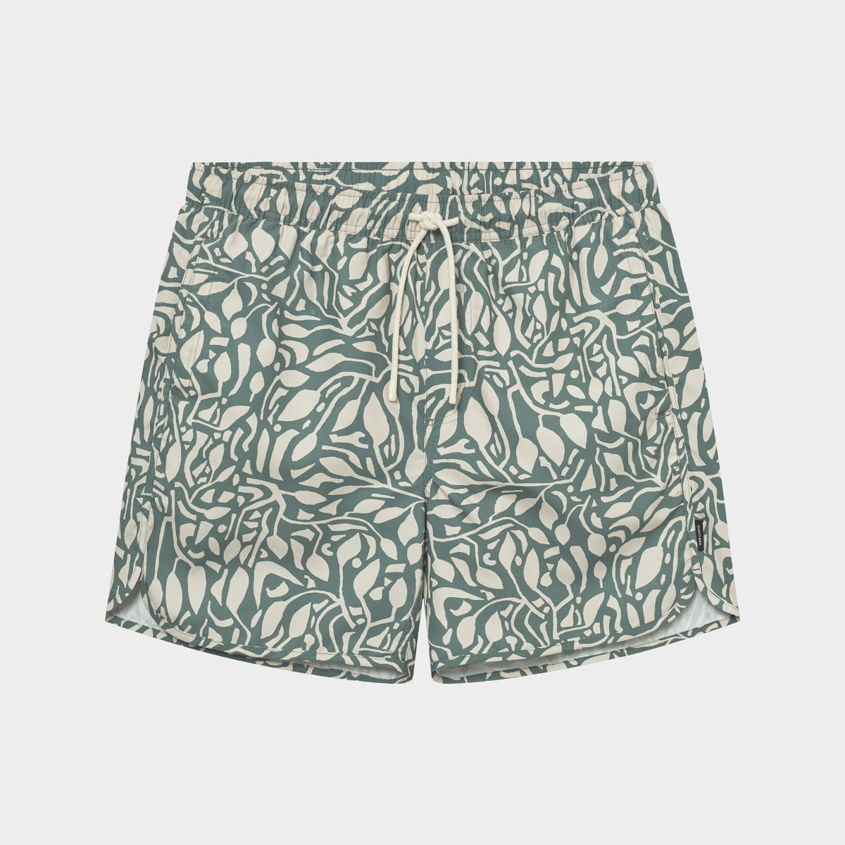Swim Shorts Sandhamn Leaf Mosaic Leaf Green