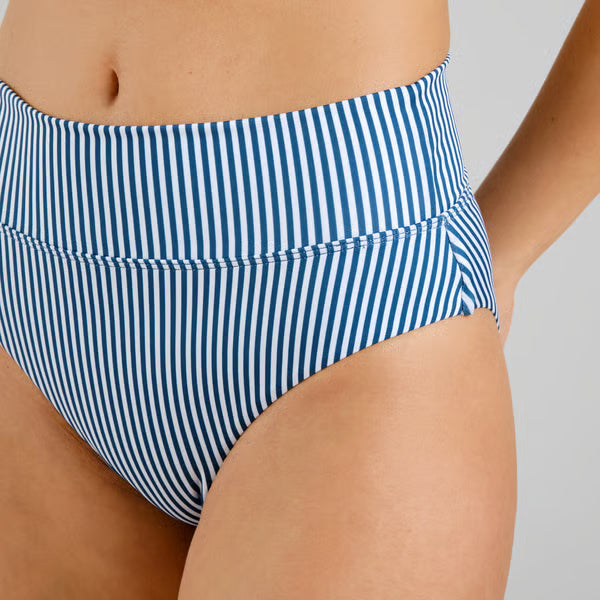 Bikini Pants Slite Thin Stripe Majolica Blue