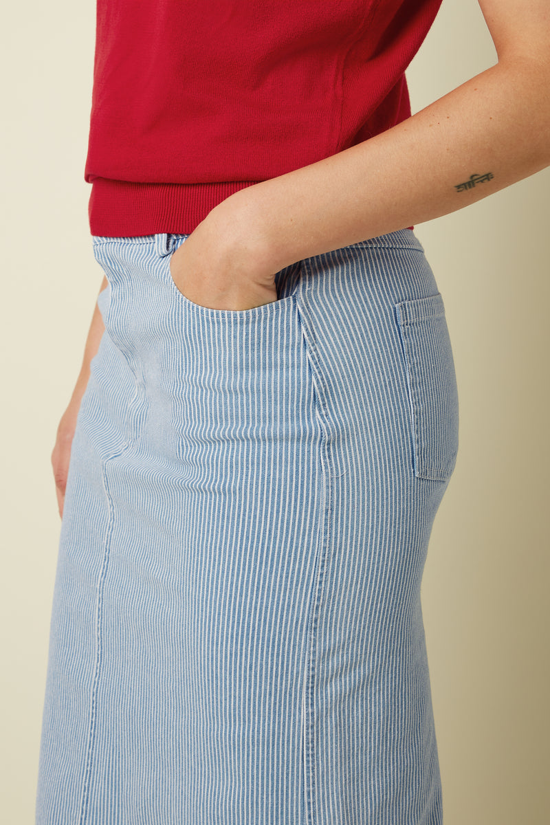 Prisca Skirt Corner Stripe