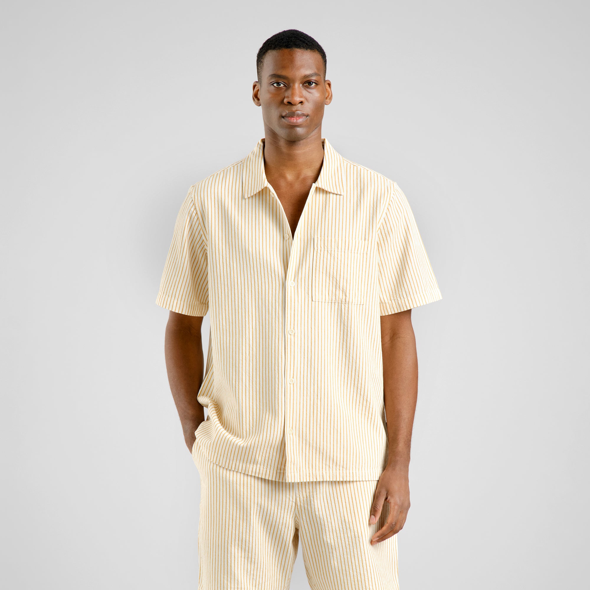 Shirt Brantevik Work Stripe Yellow