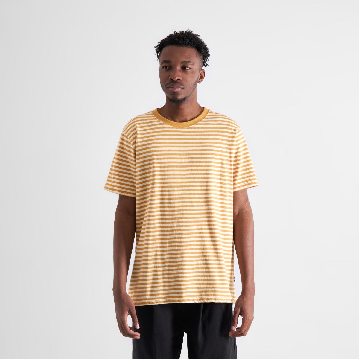 T-shirt Stockholm Stripes Gold Yellow
