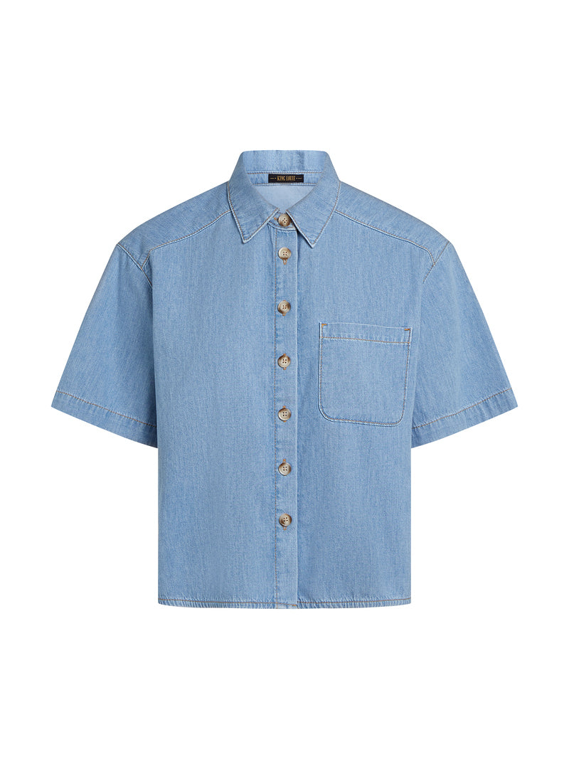 Evelina Blouse Festa Light Denim