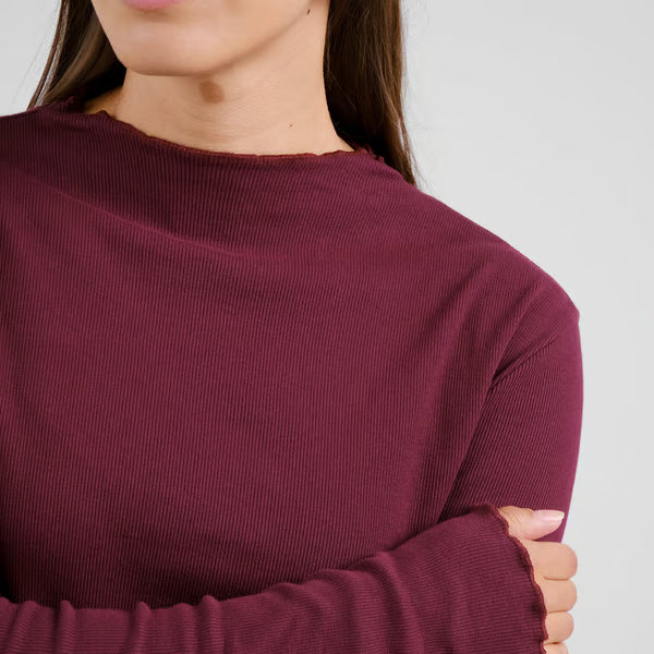 Rib Top Ryd Fig Red