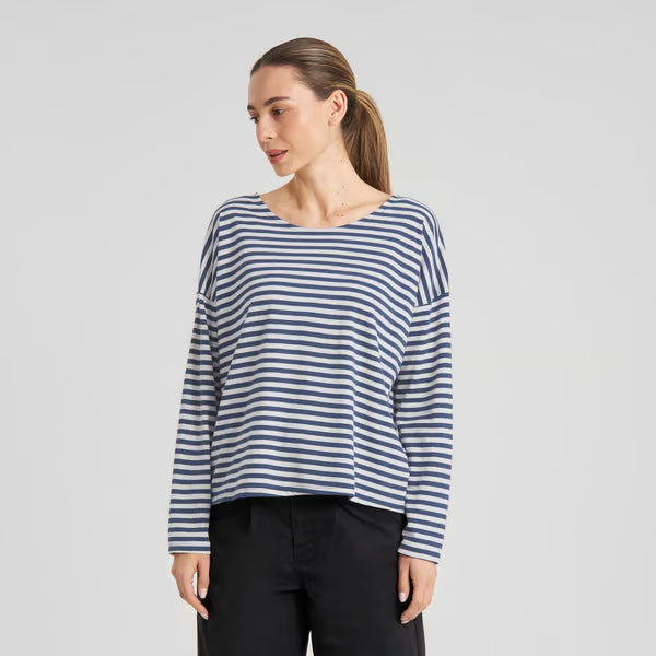 Top Humledal Stripes Insignia Blue