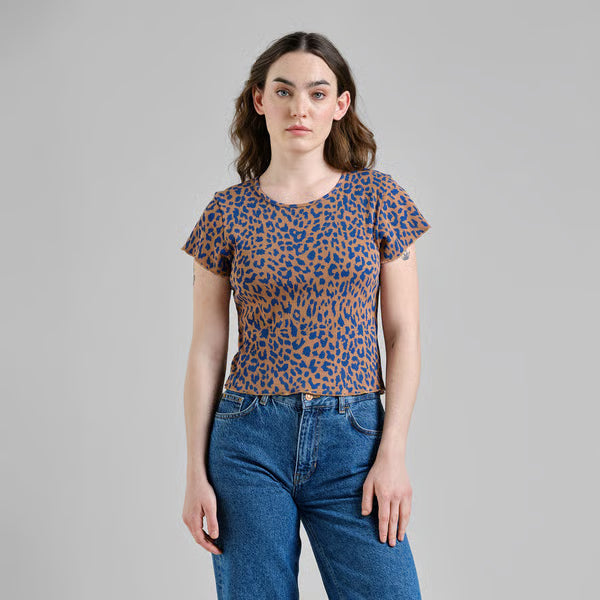 Rib Top Ven Leopard