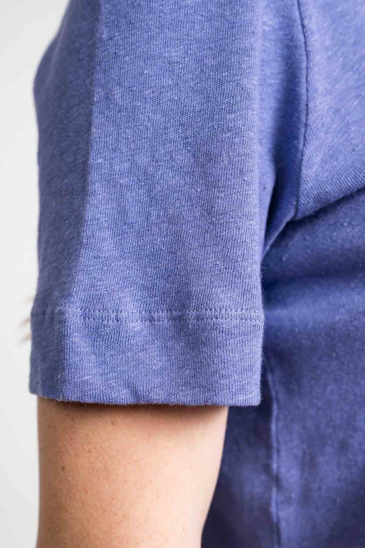 Timea linen twilight purple T-Shirt