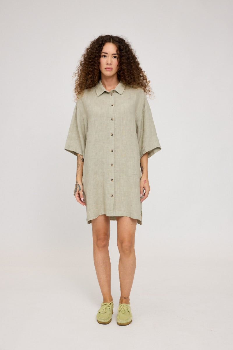 Linen Shirt Dress