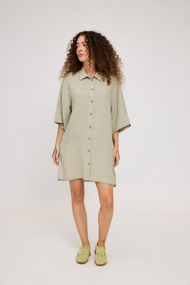 Linen Shirt Dress