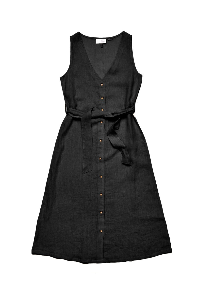 Sleeveless Linen Maxi Dress