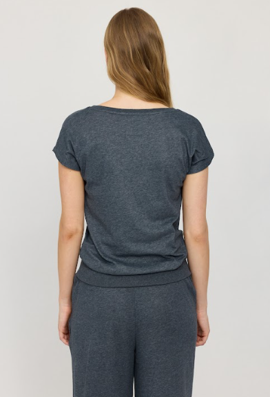 Jersey Knit T ink blue mel