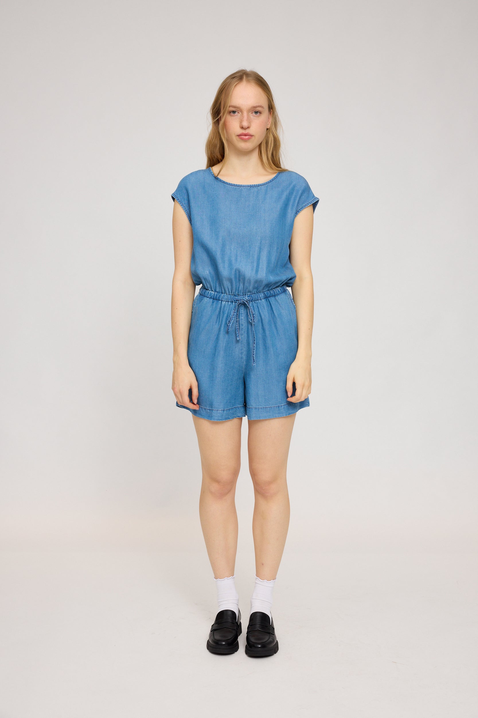 Denim short jumpsuit Mameli