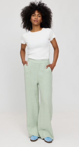 Wide Leg Linen Pants pool