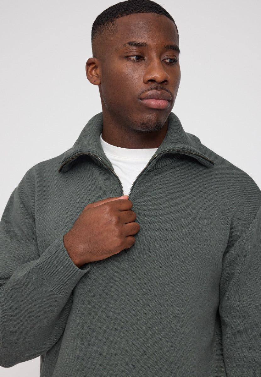 Jacquard Knit Troyer