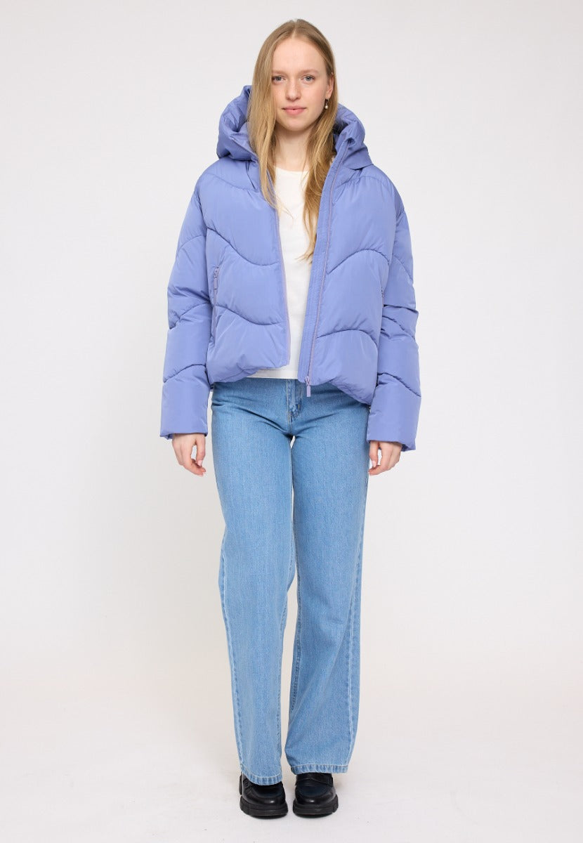 Waves Quilt Short Puffer Jacket