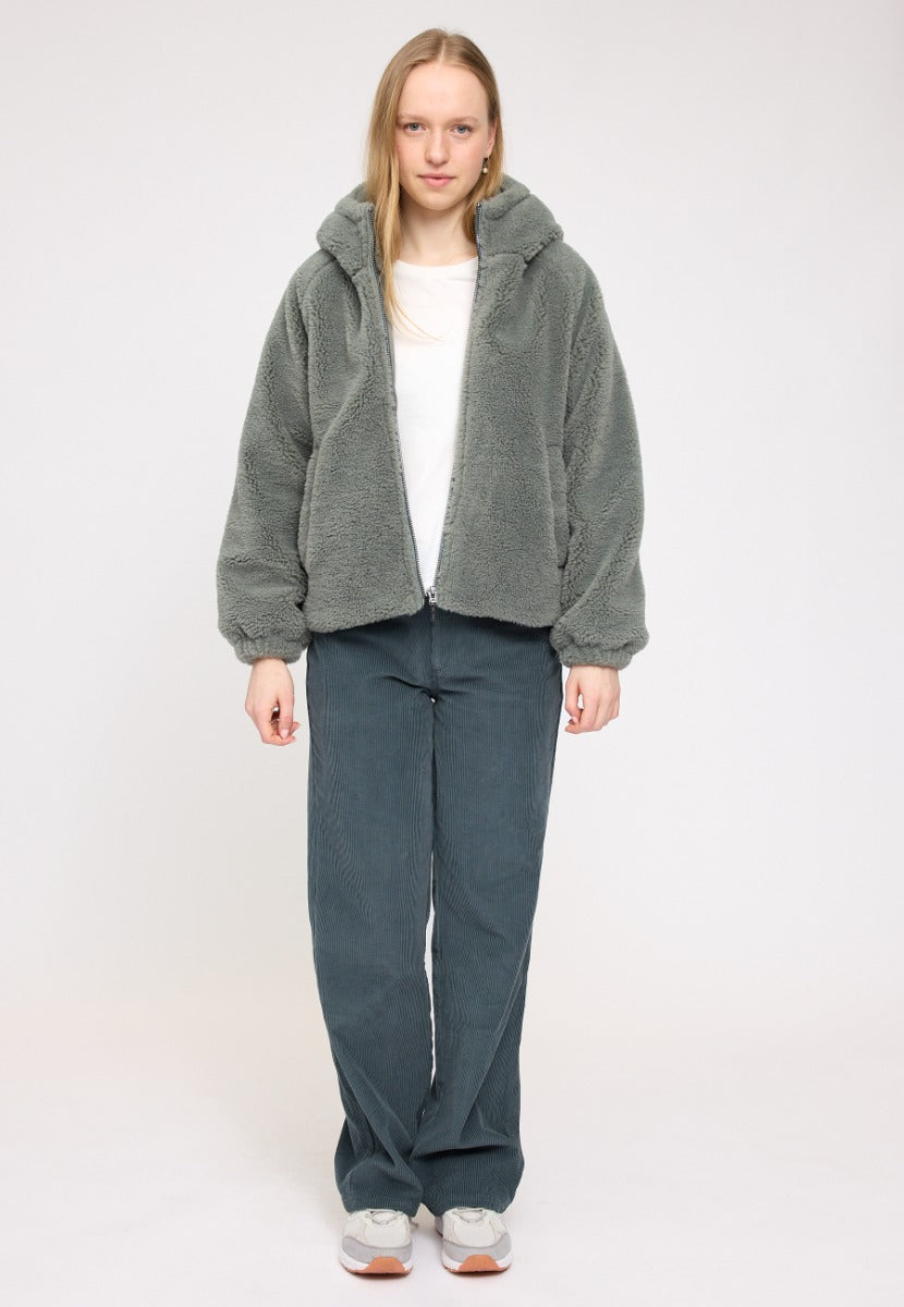 Faux-Fur Hooded Jacket