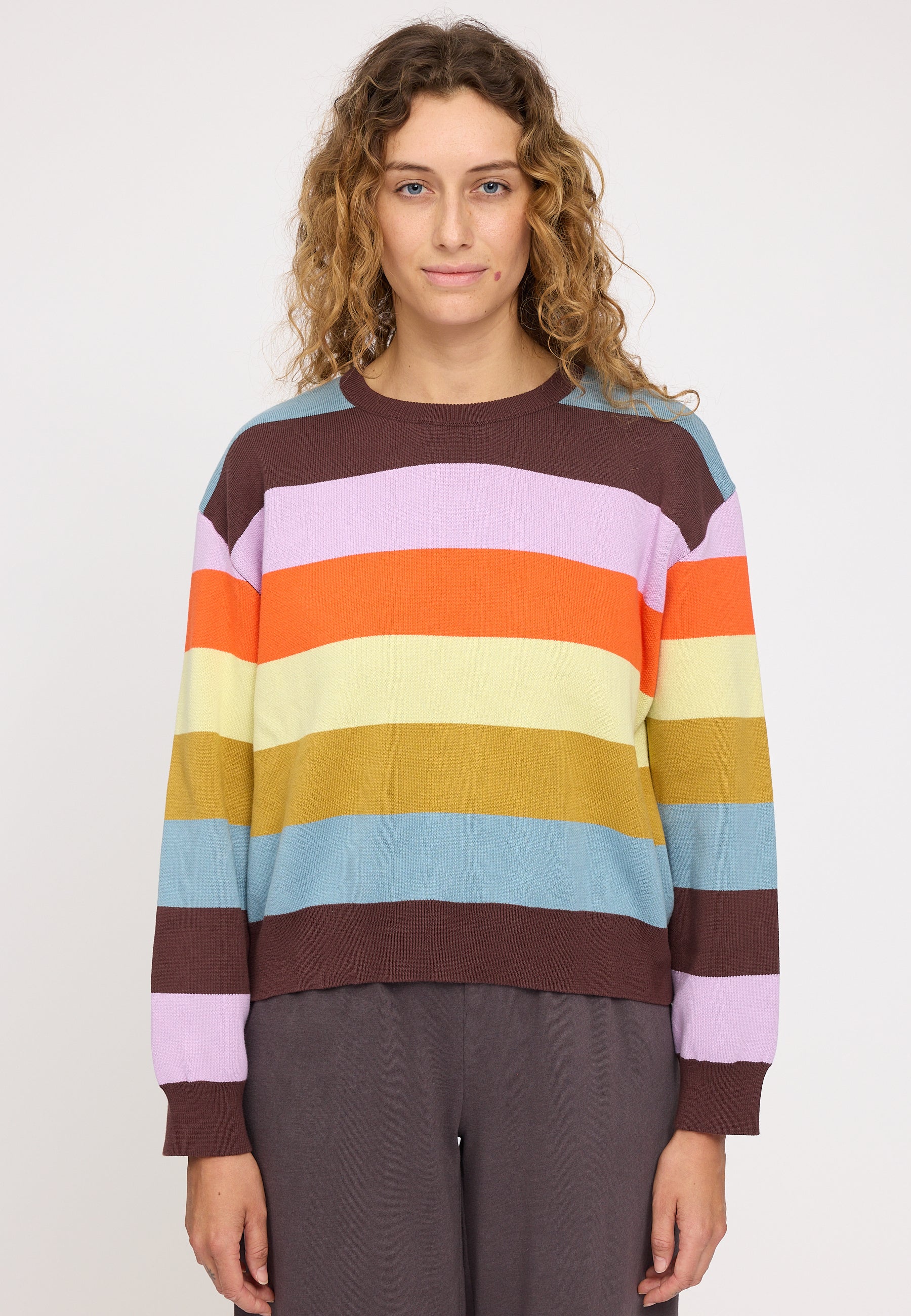 Striped Jacquard Knit Jumper