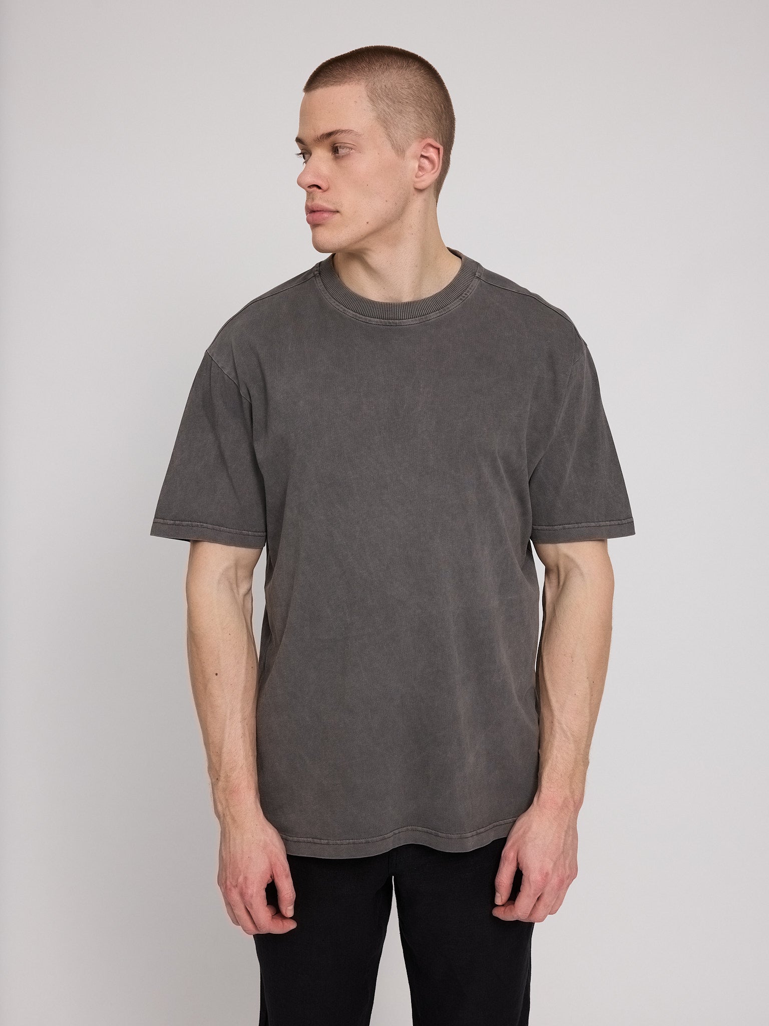 Natural Dye T-Shirt anthracite