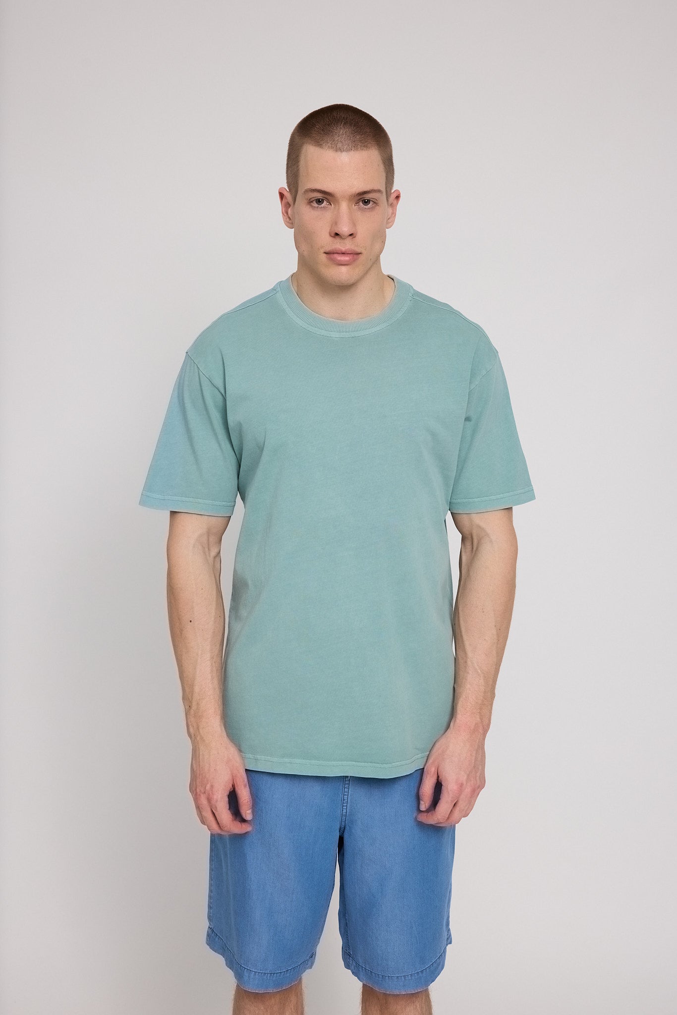Natural Dye T-Shirt turquoise