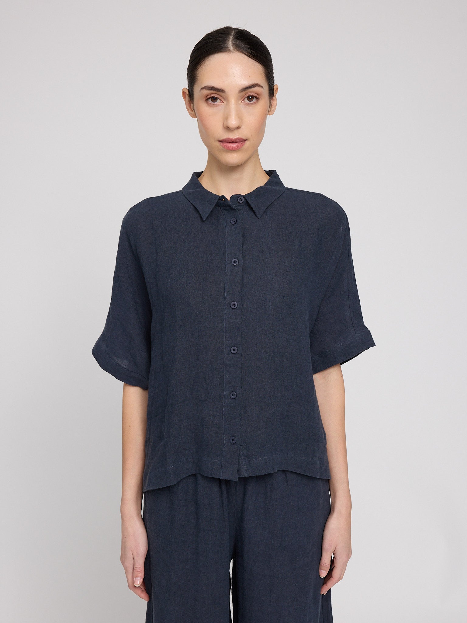 Short Sleeve Linen Shirt